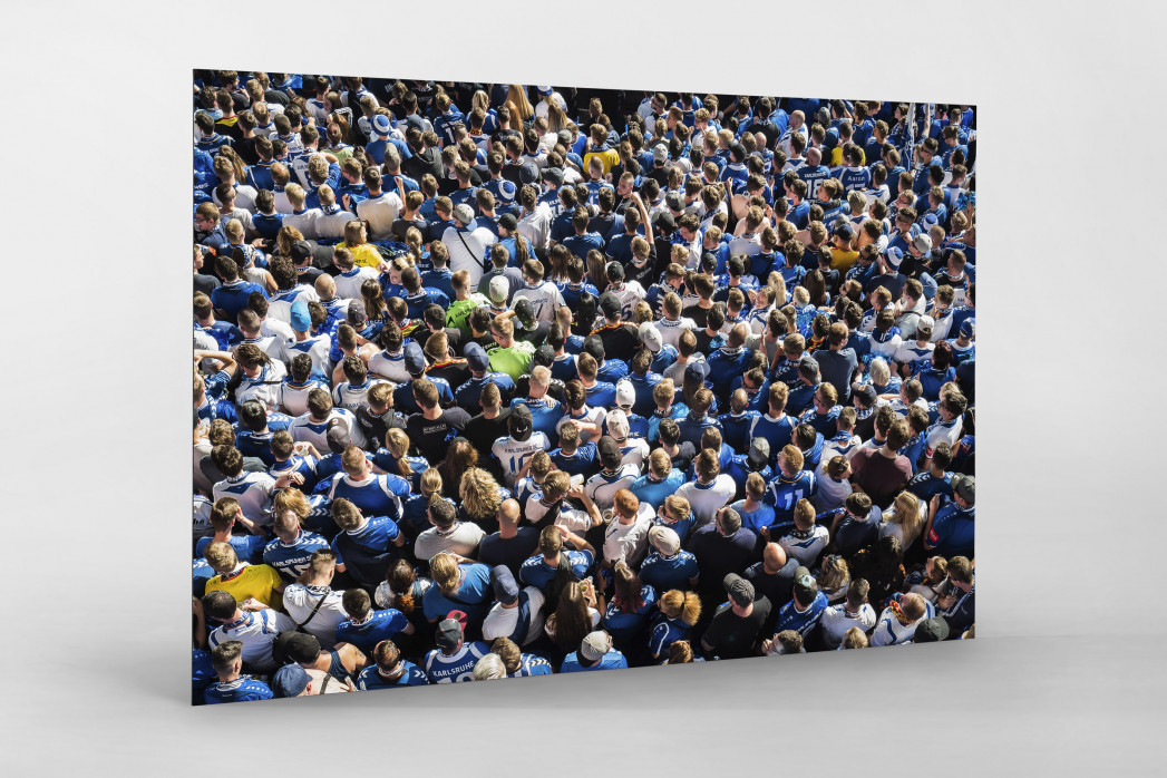 Fanblock im Wildparkstadion - Karlsruher SC - KSC Wandbild Fußball Foto