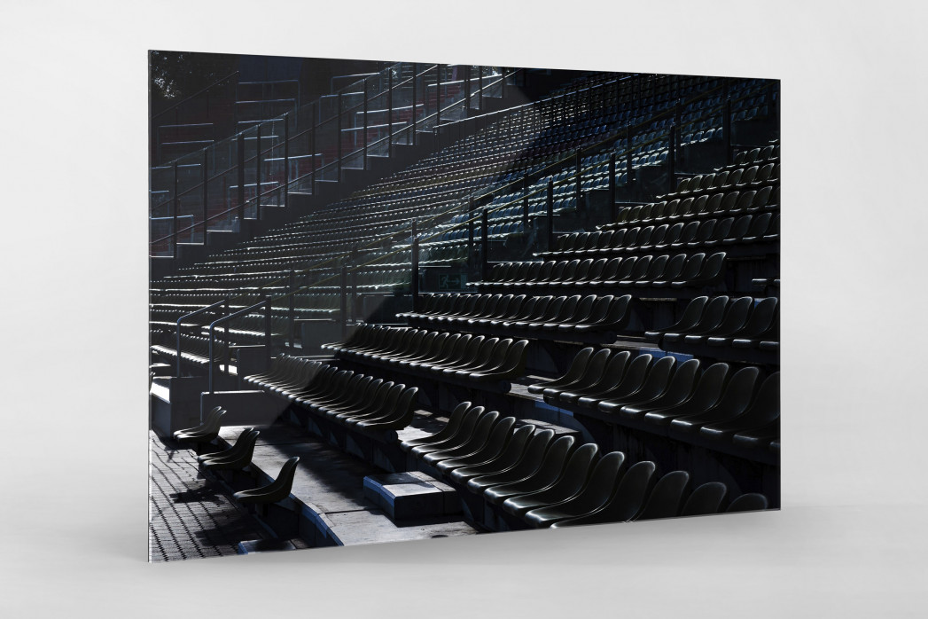 Haupttribüne Wildparkstadion im Gegenlicht - KSC Wandbild - Karlsruher SC Fußball Foto