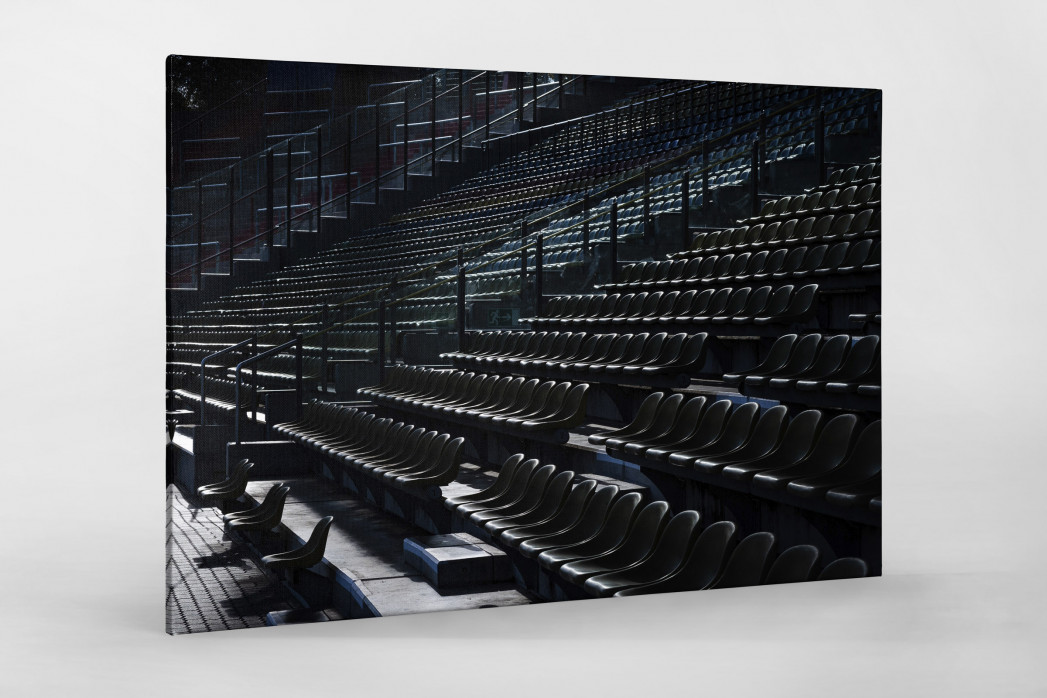 Haupttribüne Wildparkstadion im Gegenlicht - KSC Wandbild - Karlsruher SC Fußball Foto
