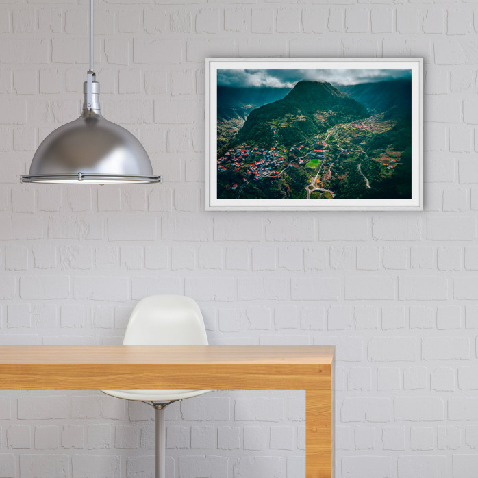 Im Hochland von Madeira - Fußballplatz Portugal - Wandbild