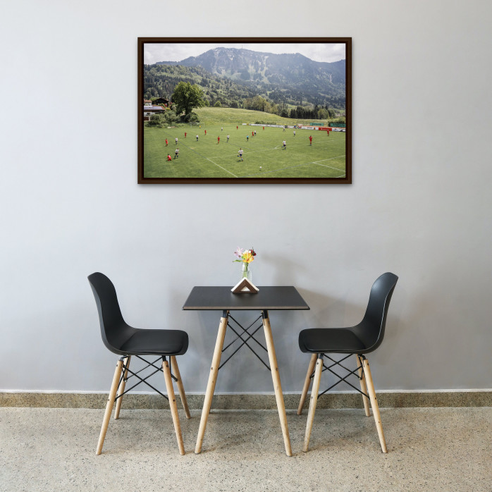 Amateurkick mit Aussicht - Wandbild