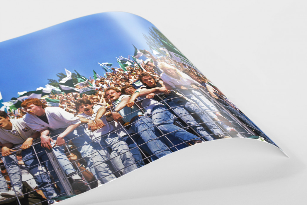 Bremer Fankurve 1988 - Werder Bremen Wandbild