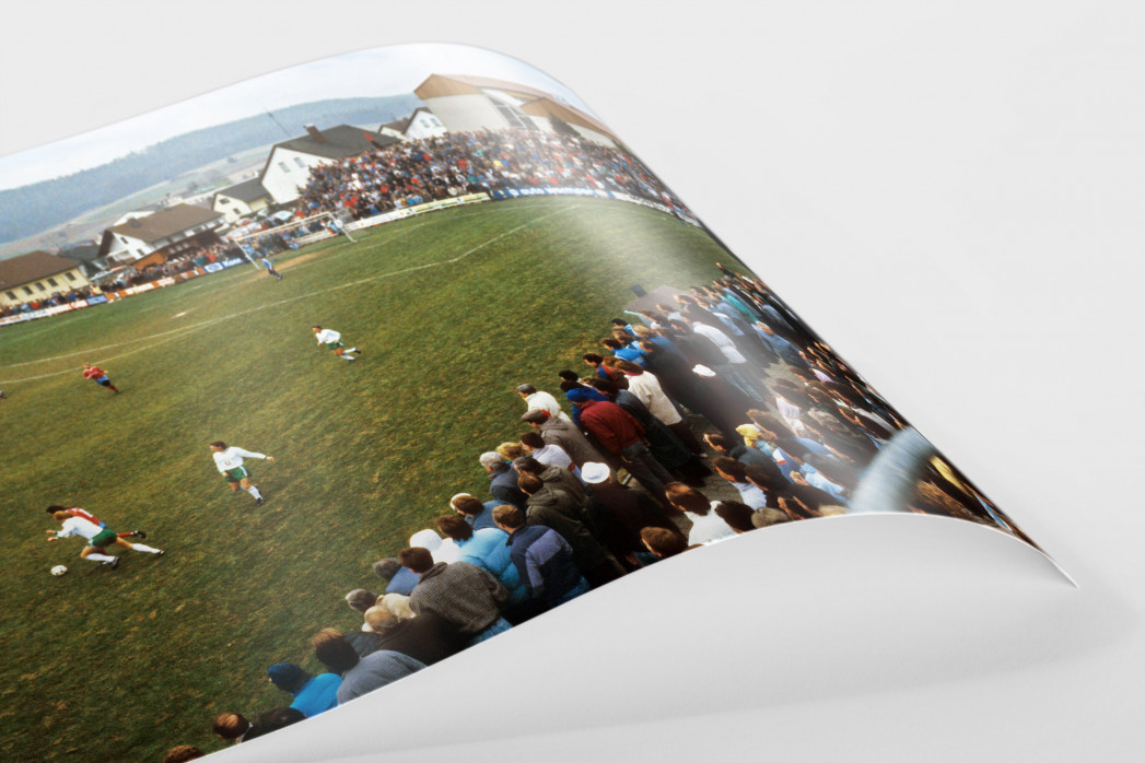 Bayernliga 1987 - Wandbild Stadion am Schwalbenberg des TSV Vestenbergsgreuth