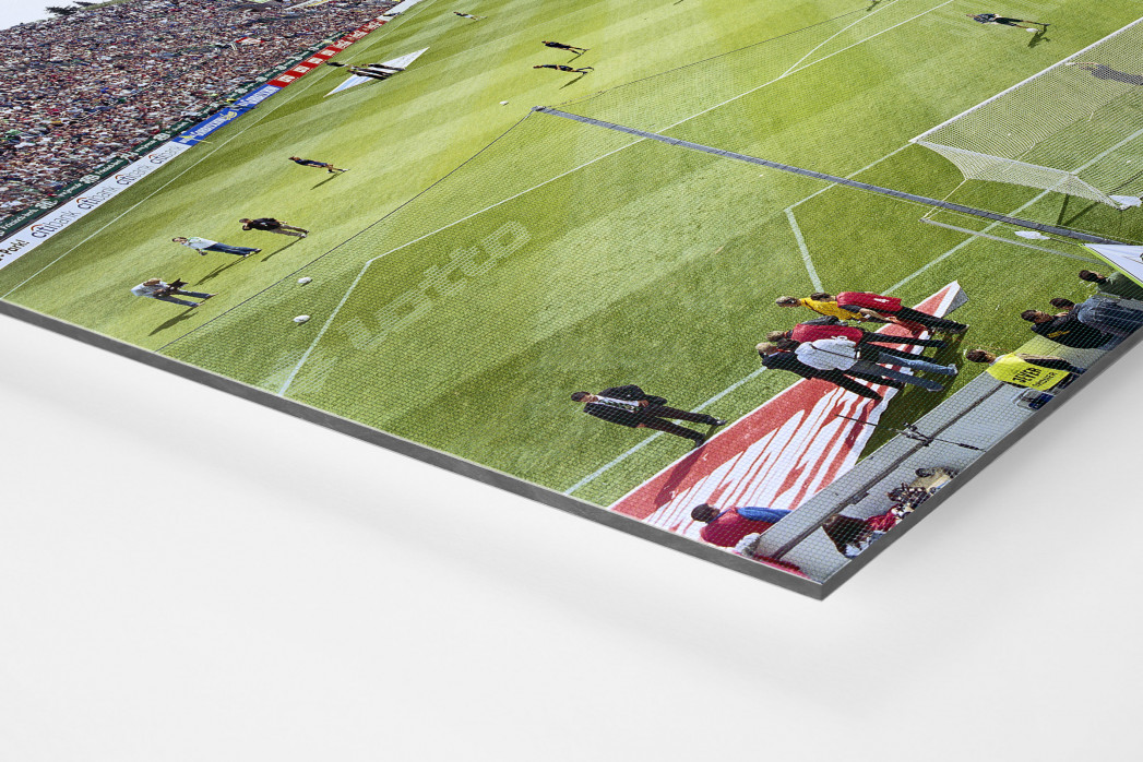 Von der Nordtribüne aus gesehen (Farbe) - Borussia Mönchengladbach Bökelberg - Foto von Christoph Buckstegen als Wandbild