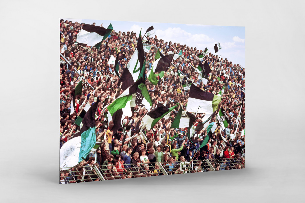 Gladbacher Fankurve 1976 - Wandbild Borussia Mönchengladbach Bökelberg