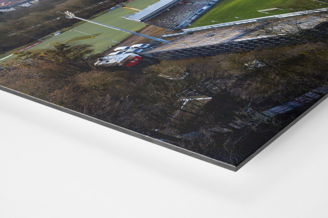 Sportpark Höhenberg und Kölner Skyline - Viktoria Köln Wandbild