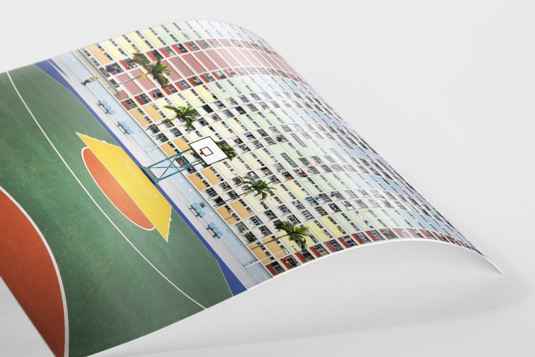 Basketball Court in Hongkong - Sébastien Nagy Wandbild
