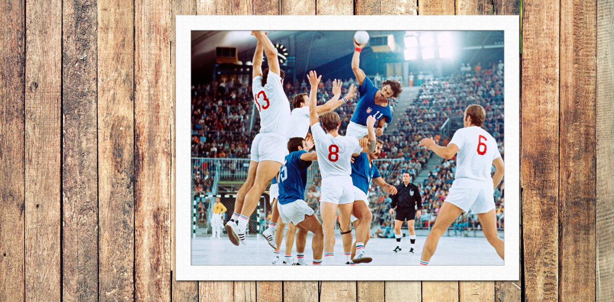 Handball Finale 1972 (2) Sport Fotografien als Wandbilder Handball