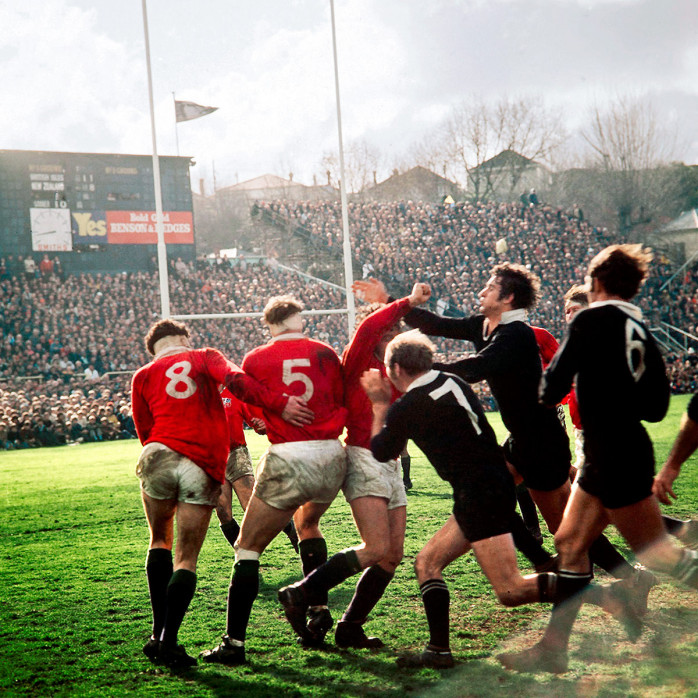 Rugby 1971 - Sport Fotografie als Wandbild - Rugby Foto - NoSports Magazin 