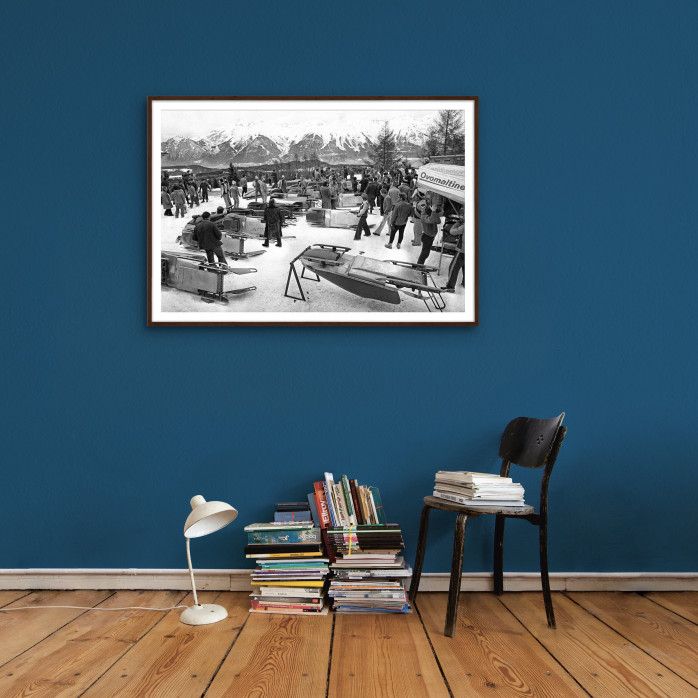 Bob Vorbereitungen - Sport Fotografie als Wandbild - Wintersport Foto - NoSports Magazin - 11FREUNDE SHOP