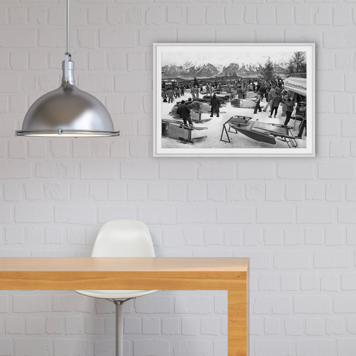 Bob Vorbereitungen - Sport Fotografie als Wandbild - Wintersport Foto - NoSports Magazin - 11FREUNDE SHOP