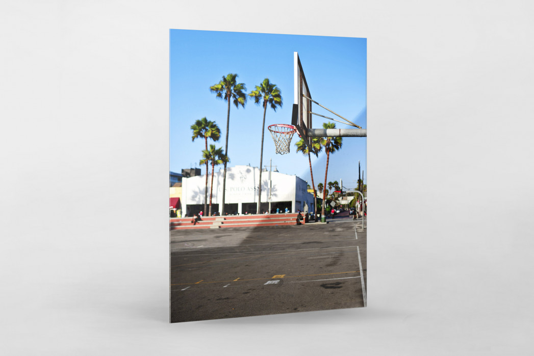 Basketballplatz in Venice Beach - Streetball Court Foto als Wandbild