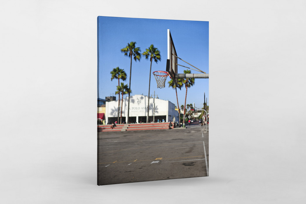 Basketballplatz in Venice Beach - Streetball Court Foto als Wandbild