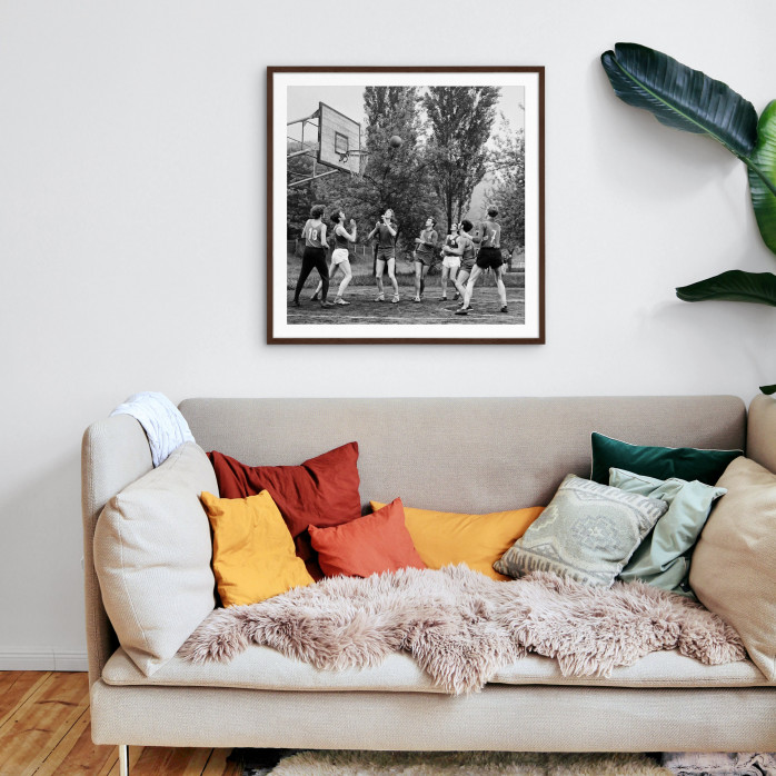 Basketball beim DDR Sportfest 1971 - Sport Fotografien als Wandbilder - Basketball Foto - NoSports Magazin