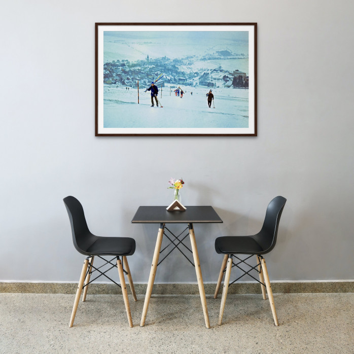 Rauf den Berg - Sport Fotografie als Wandbild - Wintersport Foto - NoSports Magazin 