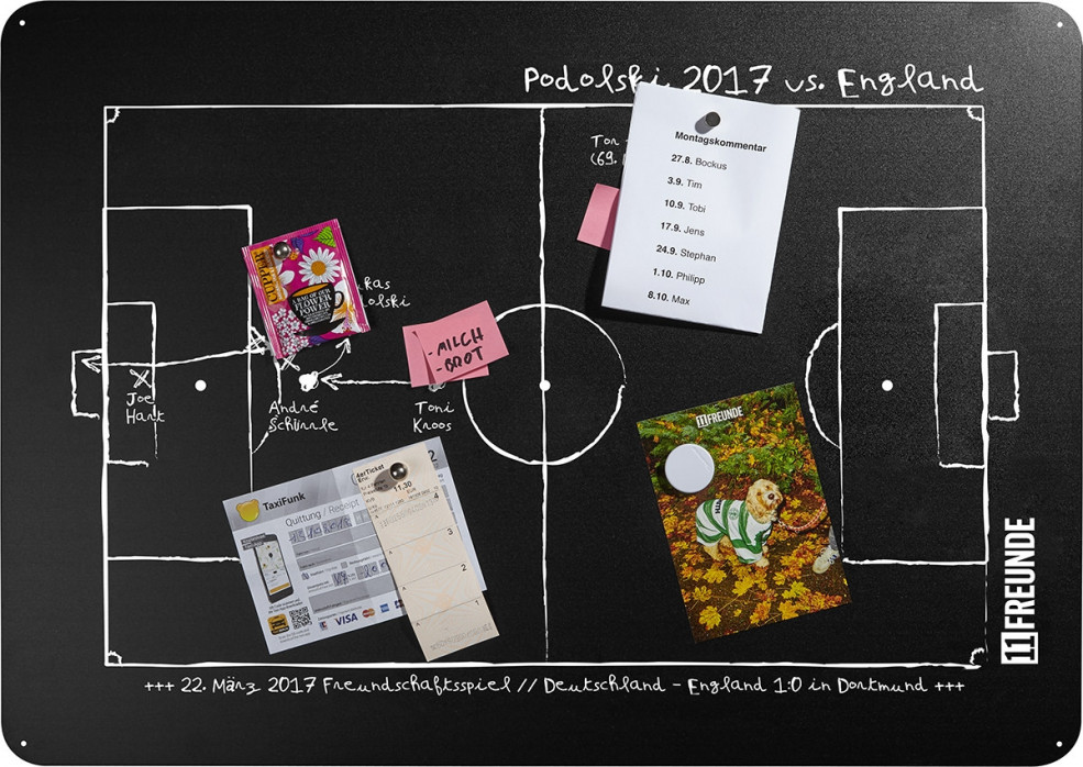Magnettafel: Podolski 2017 - 11FREUNDE SHOP