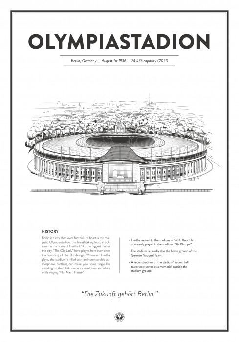 Stadium Posters by Fans Will Know: Berlin (Hertha)