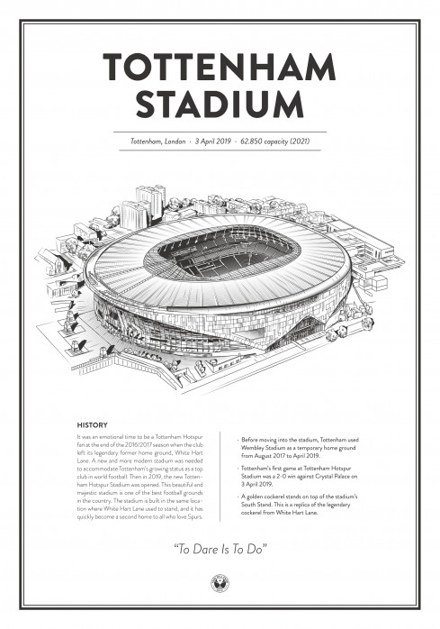 Stadium Posters by Fans Will Know: London (Tottenham) 2
