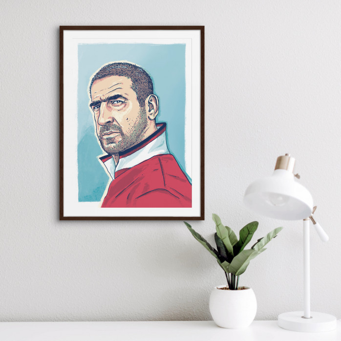 King Eric by Ronny Heimann - Poster - Illustration von Eric Cantona