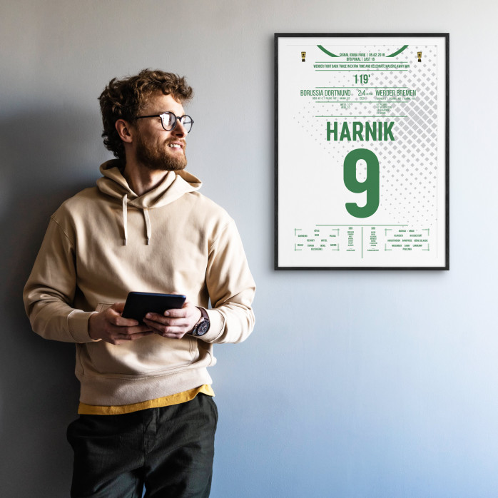 Poster: Martin Harnik vs. Dortmund - Werder Bremen im DFB-Pokal 2019 