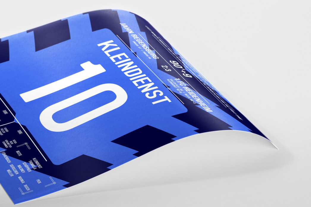 Poster: Tim Kleindienst vs. Regensburg - Siegtreffer für den 1. FC Heidenheim zum Bundesliga-Aufstieg