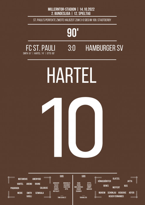 Hartel vs. HSV - St. Pauli schlägt den Hamburger SV im Jahr 2022 klar mit 3:0