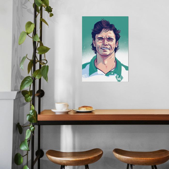 Wynton Rufer -  Helden der Liga 1990er Jahre - illustriert von Ronny Heimann