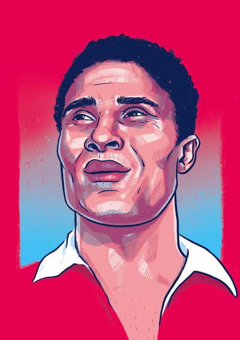 Eusébio - illustriert von Ronny Heimann