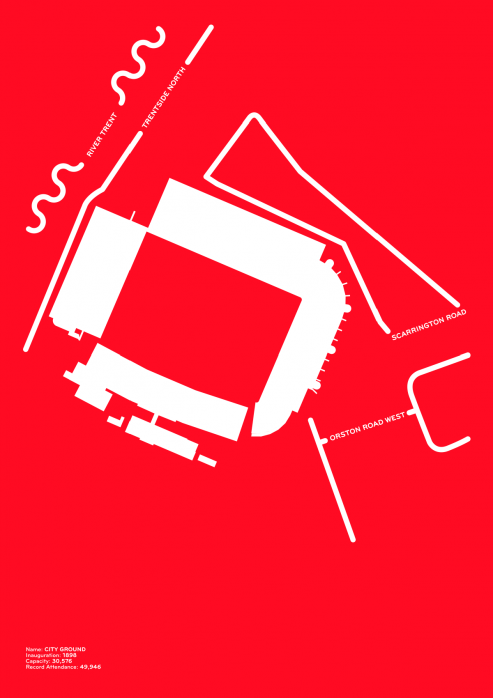 Piktogramm: Nottingham - Poster bestellen - 11FREUNDE SHOP