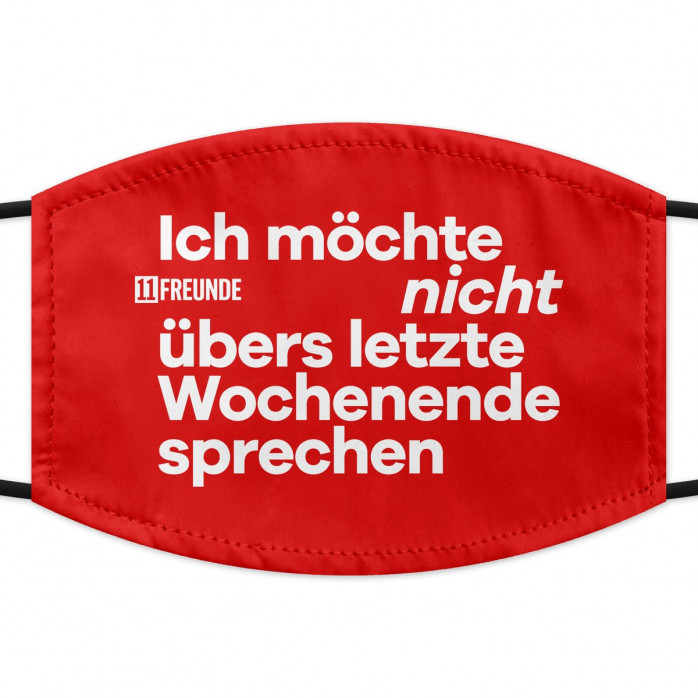 Wochenende NICHT-Maske ROT (Erwachsene)
