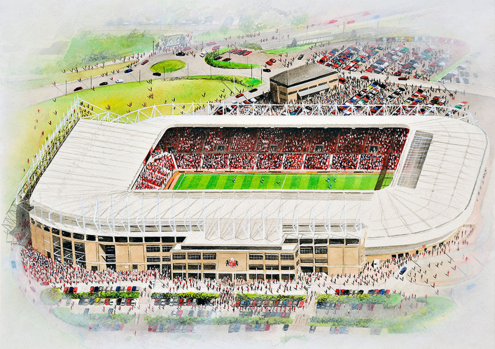 Stadia Art: Stadium Of Light - Poster bestellen - 11FREUNDE SHOP