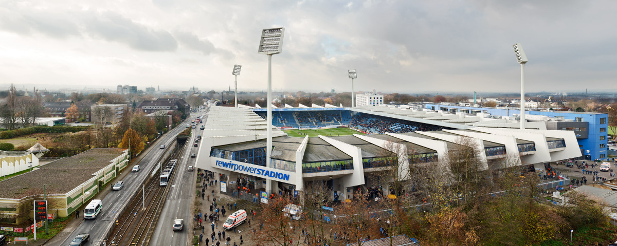 Vogelperspektive rewirpowerSTADION - VfL Bochum Stadion Fußball Fotografie 