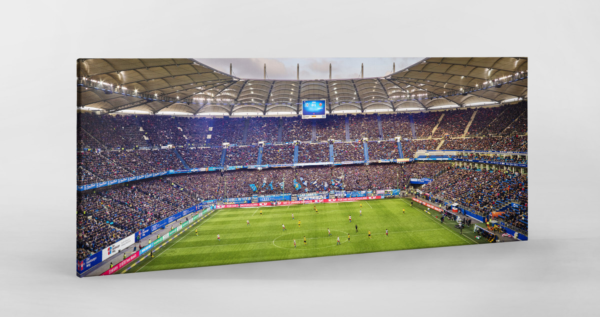 Hamburg (HSV, 2019) - Volksparkstadion - Fußball Foto Wandbild Poster Leinwand 