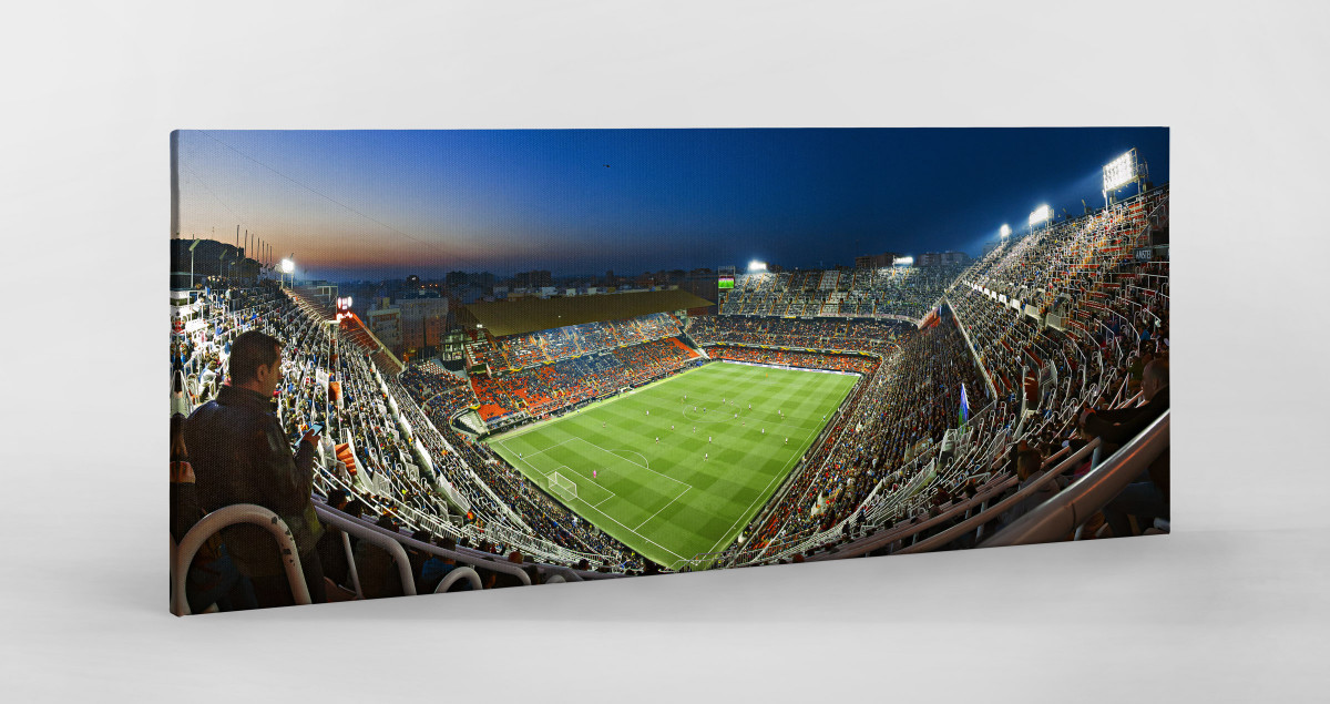 Valencia - Estadio Mestalla Stadionfoto Panorama als Wandbild
