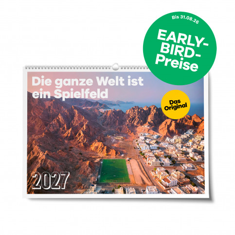 11FREUNDE Wandkalender 2027: Die ganze Welt ist ein Spielfeld