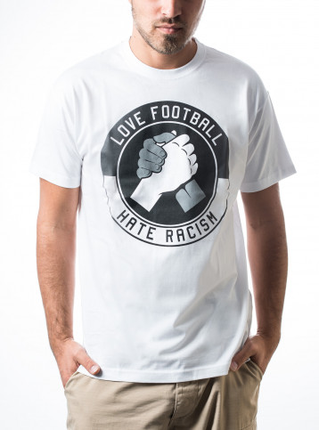 Love Football - Hate Racism weiß - T-Shirt - Fußball - 11FREUNDE SHOP