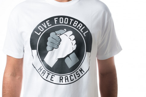 Love Football - Hate Racism weiß - T-Shirt - Fußball - 11FREUNDE SHOP