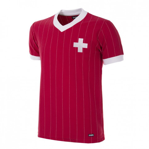 Switzerland 1982 Short Sleeve Retro Football Shirt