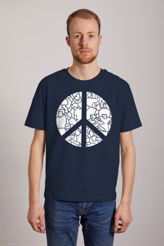 T Shirt PEACE Fairwear Bio Baumwolle 11FREUNDE x Hands Of God