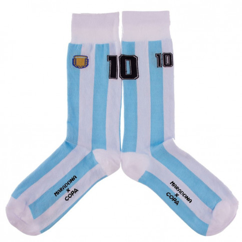 Maradona X COPA Number 10 Argentina Socks