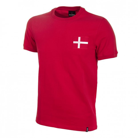 Denmark 1970's Short Sleeve Retro Football Shirt