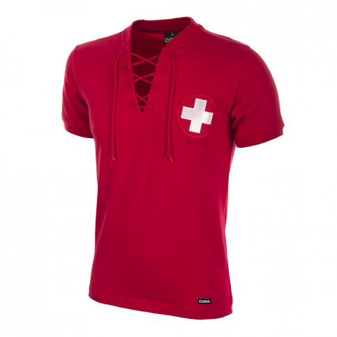 Switzerland World Cup 1954 Short Sleeve Retro Football Shirt