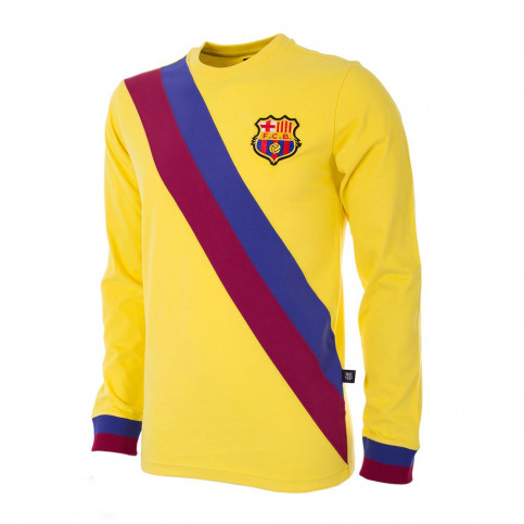 FC Barcelona Away 1974 - 75 Long Sleeve Retro Football Shirt