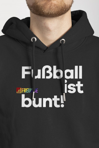 Hoodie - Fußball ist bunt (Fairwear & Bio-Baumwolle) | 11FREUNDE Textil