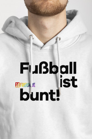 Hoodie - Fußball | ist bunt 11FREUNDE Bio-Baumwolle) & Textil (Fairwear
