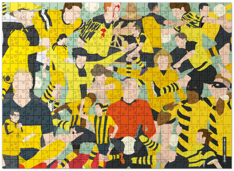 Puzzle: Dortmund Clash - Design: HANDS OF GOD mit 192, 551 und 1.500 Teilen