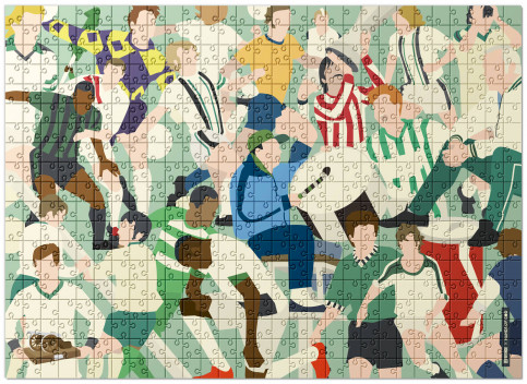 Puzzle: Gladbach Clash - Design: HANDS OF GOD als Puzzle mit 192, 551 und 1.500 Teilen