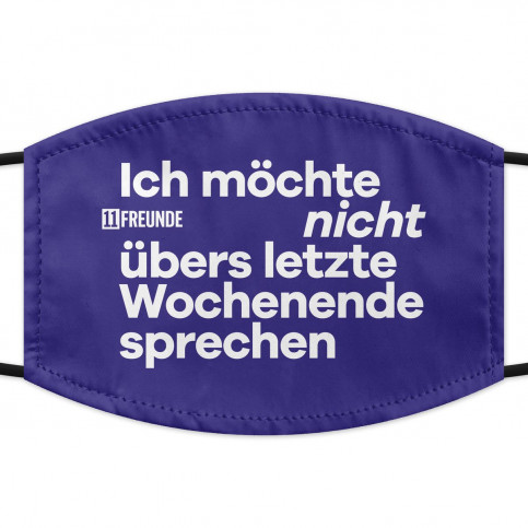 Wochenende NICHT-Maske BLAU (Erwachsene)