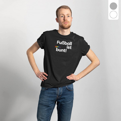 T-Shirt - Fußball ist bunt (Fairwear & Bio-Baumwolle)
