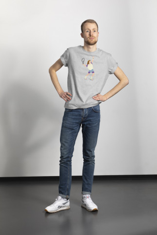 T-Shirt - Tennis Punk (Fairwear & Bio-Baumwolle) - 11FREUNDE x HANDS OF GOD